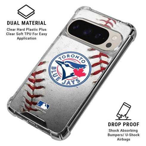 MLB Toronto Blue Jays Game Ball Pixel 9/9 Pro Clear Case